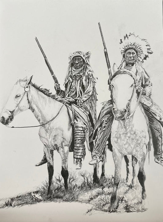 Lakota "Warriors" (Original 20x24)